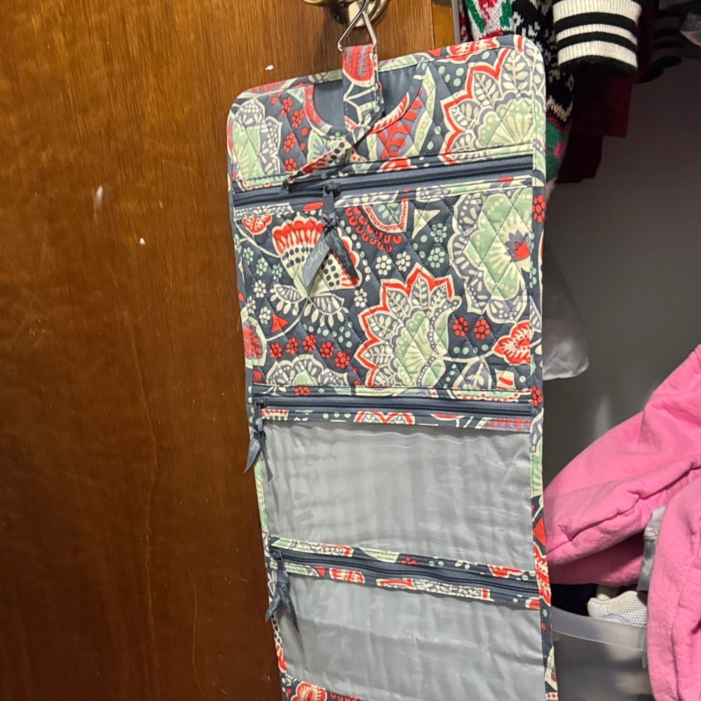 Vera Bradley Floral Hanging Organizer - Red, Green, Gray